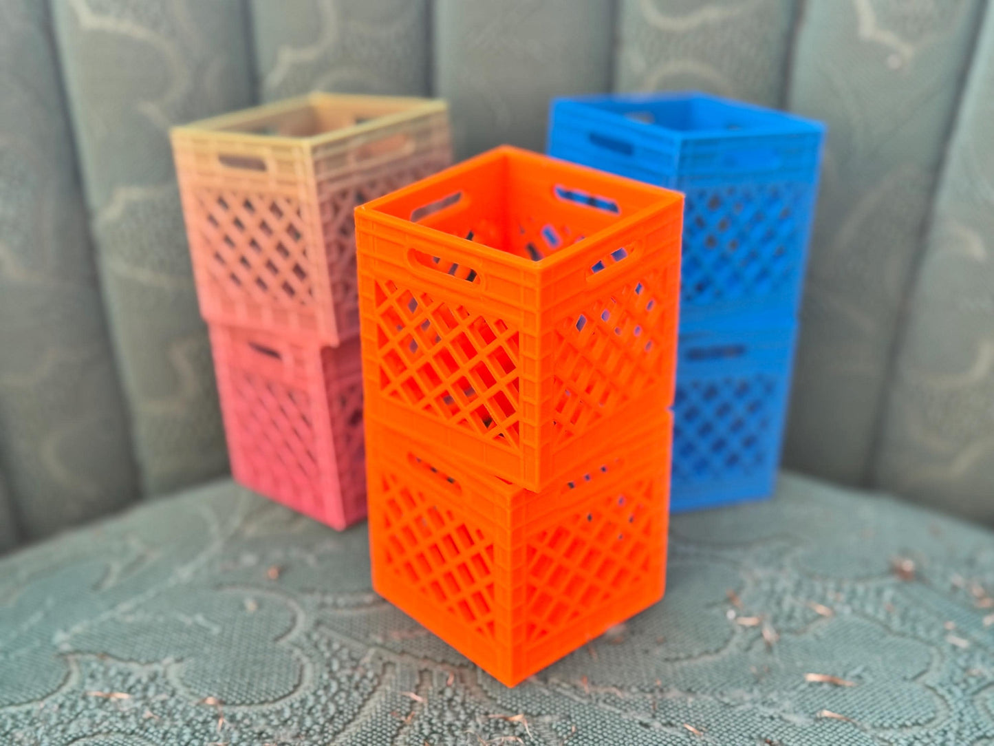 Stacked Crate Pen/ Brush Holder
