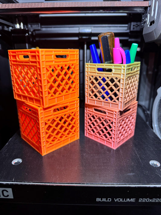 15% Bigger Stacked Crate Pen/ Brush Holder XL