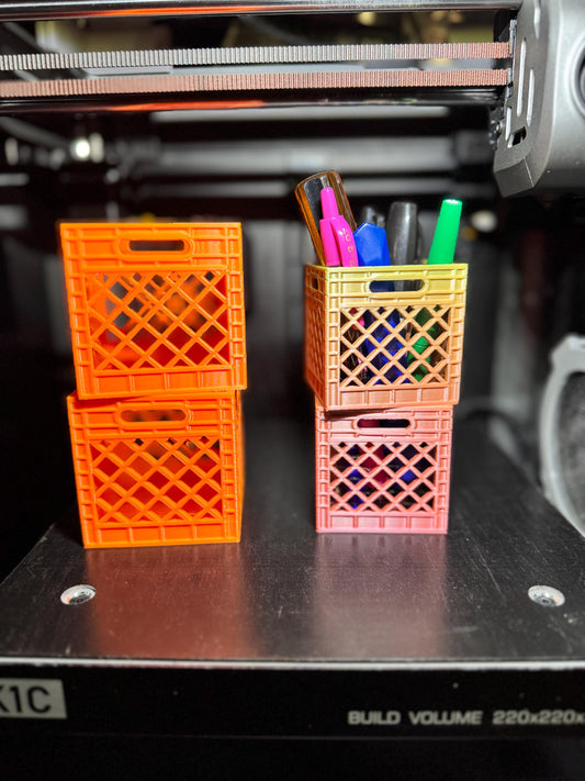 15% Bigger Stacked Crate Pen/ Brush Holder XL