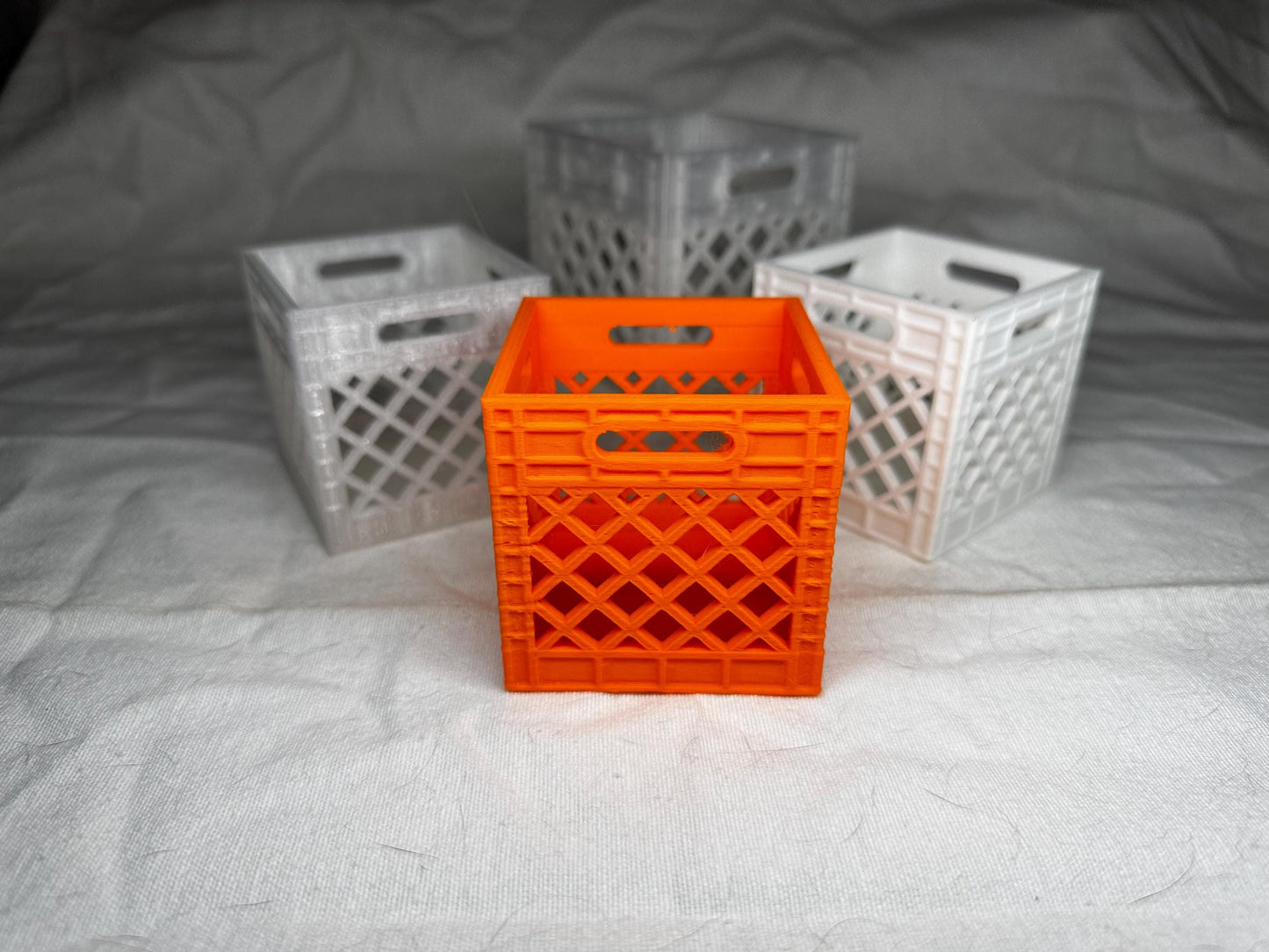 Mini Crates: Desk Organizer for Business Cards & Pens
